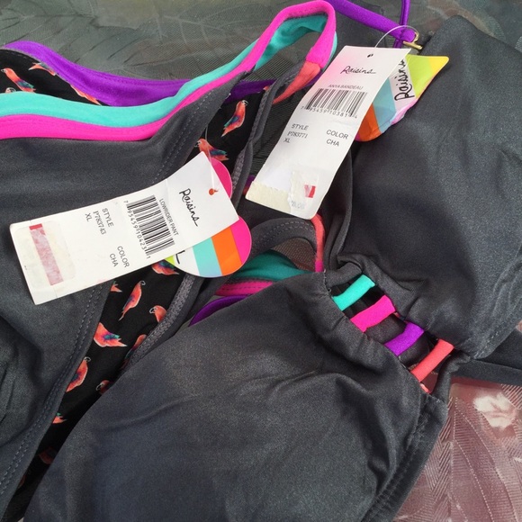 NWT Raisins sizes Small or X-Large bandeau lowride - Picture 6 of 9